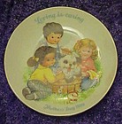Avon 1989 Mothers Day plate, Loving is caring