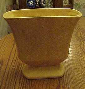 McCoy Floraline yellow speckled vase 453