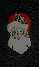 Avon enamel Santa Claus head Christmas pin