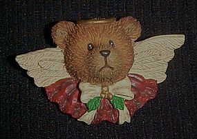 Teddy Bear angel pin