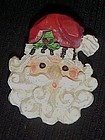 Adorable Santa Claus face Christmas pin
