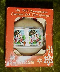 1985 commemorative Christmas Seal tree ornament