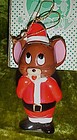 Vintage Jerry mouse ceramic Christmas ornament, P4046