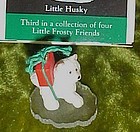 Hallmark Frosty Friends Little Husky miniature ornament