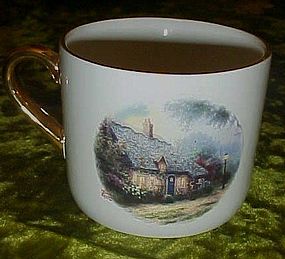 Teleflora Thomas Kinkade Moonlight Cottage cup