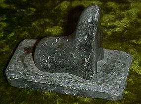 Carved  soapstone seal, Alaskan souvenir