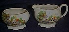 Old Lancaster-Sandland creamer and sugar set