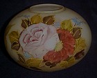 Antique hand painted floral replacement lamp globe