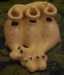 Three dinosaurs ceramic toothbrush holder