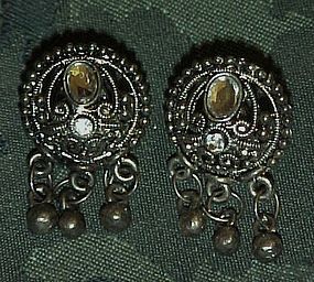 Victorian look pierced earrings post backs