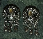 Victorian look pierced earrings post backs