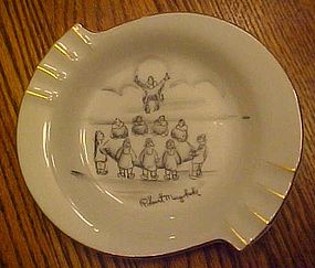 Robert Mayokok vintage ashtray, Native Eskimo art