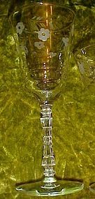 Elegant Libbey rock sharpe Halifax water goblets 7 7/8"