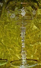 Elegant Libbey Rock Sharpe Halifax wine glass stem 3005