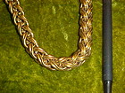 Vintage Monet double link cable chain choker necklace