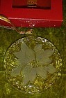 Mikasa festive poinsettia crystal ornament