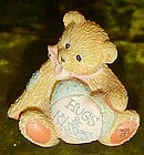 Cherished Teddies bear with heart pillow 916382