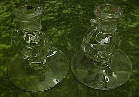 Fostoria Century candle holder pair