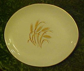 Homer Laughlin Golden Wheat oval serving platter