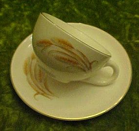 Homer Laughlin Golden Wheat cup and saucer