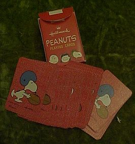 Vintage Hallmark Peanuts mini playing cards Snoopy