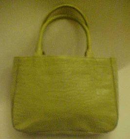 Gracious green alligator leather purse by Express