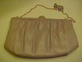 Vintage 50's Mardane mauve leather convertible purse