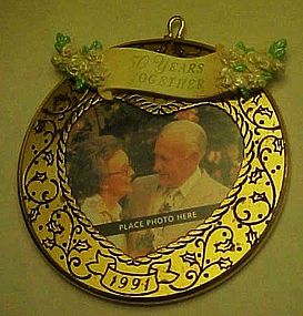 Hallmark 50 Years together 1991 photo Ornament