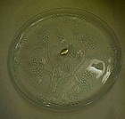 Tiara Ponderosa pine crystal clear round platter /tray