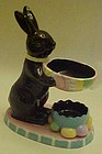 Chocolate easter bunny candle warmer