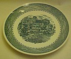Currier and Ives dinner plate by Anchor Hocking