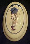 Holly Hobbie ceramic trinket  vanity box 2002