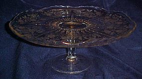 New Martinsville Radiance  Prelude cake stand