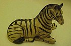 Vintage UCCTI reclining zebra figurine