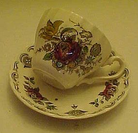 Myotts Staffordshire bouquet cup and saucer