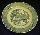 Currier and Ives bread and butter plate by Royal china