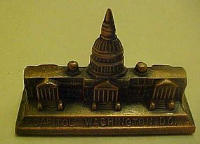 Vintage souvenir Capitol building in Washington DC