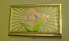 Ladies compact or business card holder Iris decor