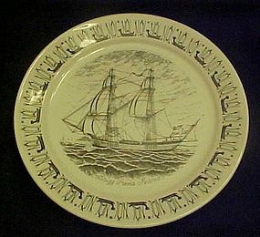 Norwegian American line Brig Anna Maria plate