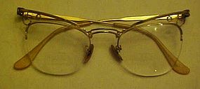 Vintage Bosch & Lomb 1/10 12k GF ladies cat eye glasses