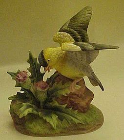 Andrea by Sadek Goldfinch on thistle figurine 6564