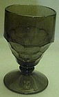Georgian pattern footed goblets smoke color