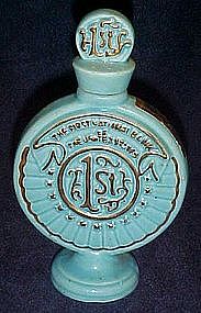 First National Bank miniature decanter bottle 1975 MBC