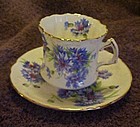 Hammersley china cornflower embossed cup and saucer