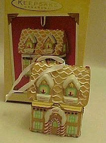 Hallmark New Home hinged box porcelain ornament MIB