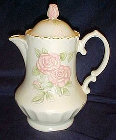 Rare Metlox Vernon rose pink coffee pot and lid