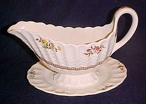 Lovely Spode Copeland Rosalie gravy boat with liner