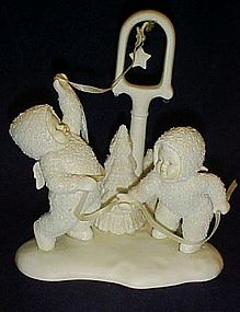Department 56 Snowbabies figurine, ring the bell
