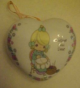 Precious Moment heart shape Mother sew dear sachet