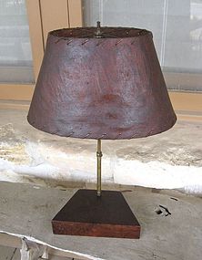 Vintage Mid Century Modern Burl Wood Lamp